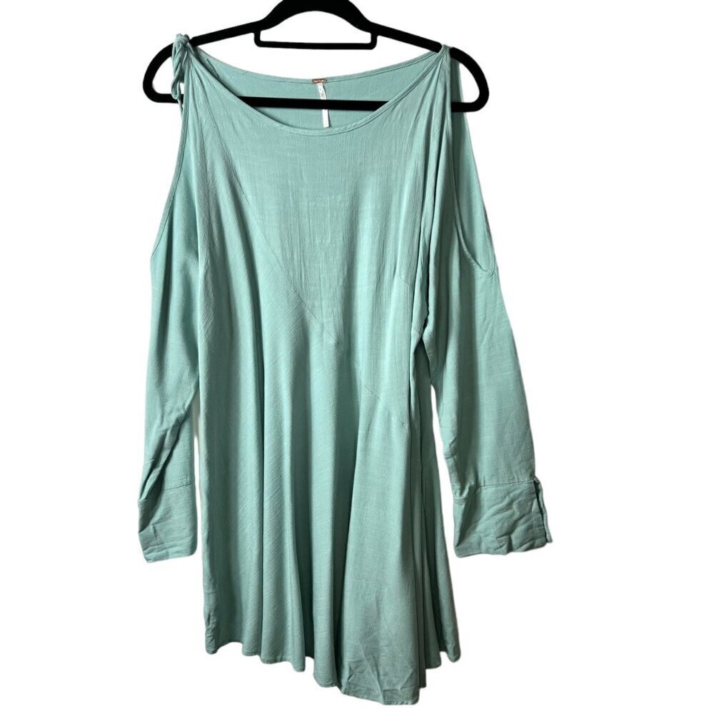 Free people‎ open shoulder teal dress women’s medium